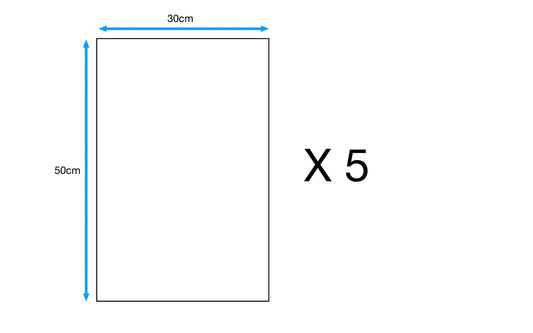 5 Contreplaqué peuplier, Ep.5 mm L.50 x l.30 cm
